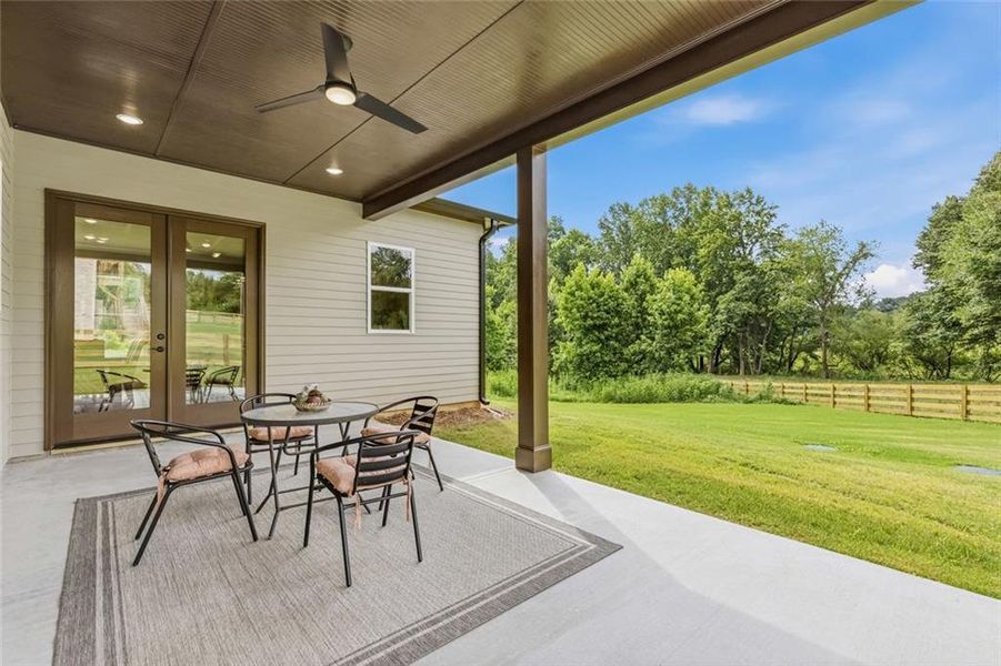 Exterior details and patio area of a home in , Murrayville (Image 24). Exterior details and patio area of a home in , Murrayville (Image 24).