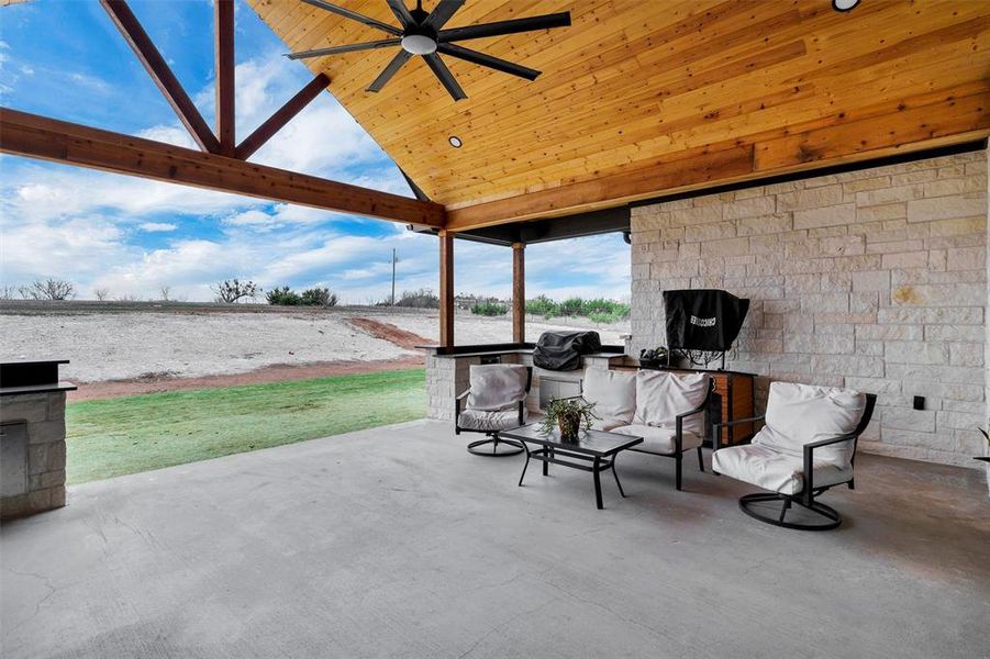 Exterior details and patio area of a home in , Godley (Image 22). Exterior details and patio area of a home in , Godley (Image 22).