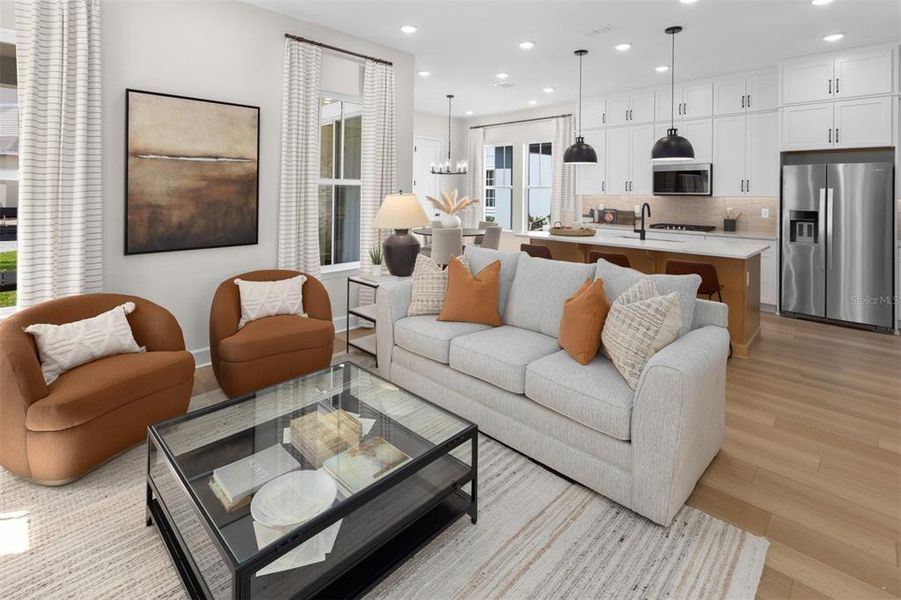 Furnished interior view inside a new home in Celebration - Island Village, Celebration (Image 20). Furnished interior view inside a new home in Celebration - Island Village, Celebration (Image 20).