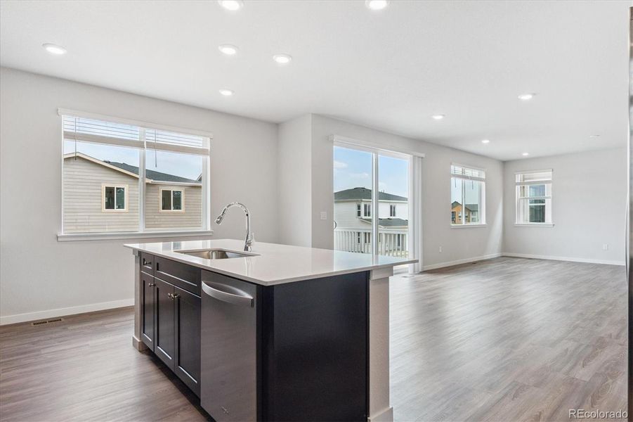 Furnished interior view inside a new home in Floret Collection at Alder Creek, Parker (Image 11).