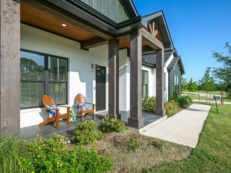 Exterior details and patio area of a home in , Smithville (Image 29).