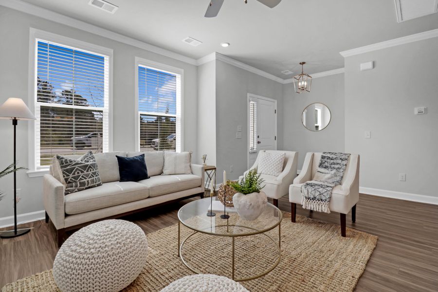 Furnished interior view inside a new home in Six Oaks, Summerville (Image 12).