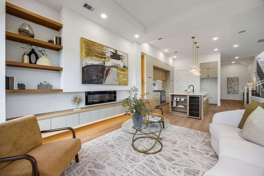 Furnished interior view inside a new home in , Houston (Image 9).