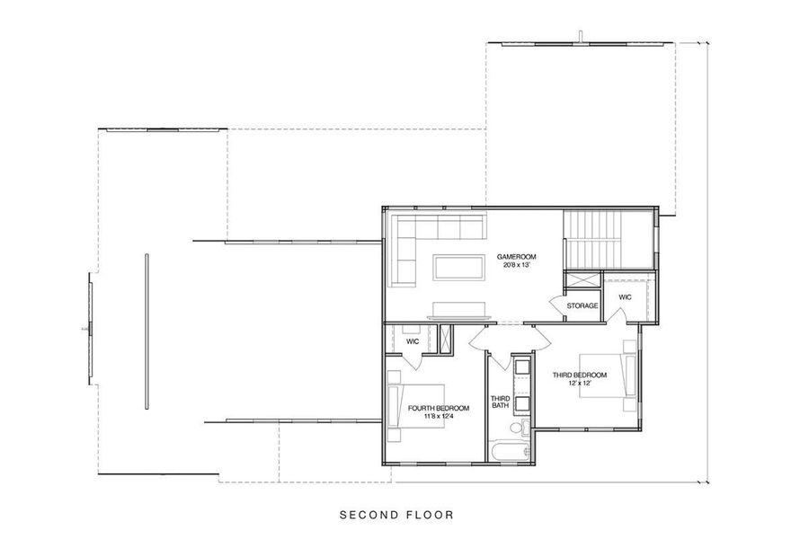 2nd floor, 2 bedrooms and 2nd living area