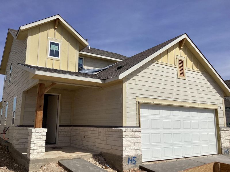 In-progress construction of a new home in Lariat, Liberty Hill, TX (Image 21).