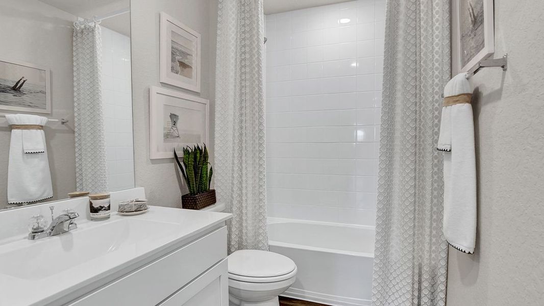 Furnished interior view inside a new home in Navarro Fields, Seguin (Image 23). Furnished interior view inside a new home in Navarro Fields, Seguin (Image 23).