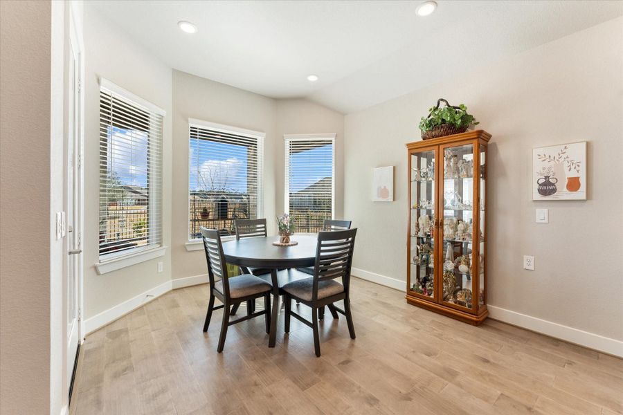 Dedicated dining or breakfast area with gorgeous views to the outside