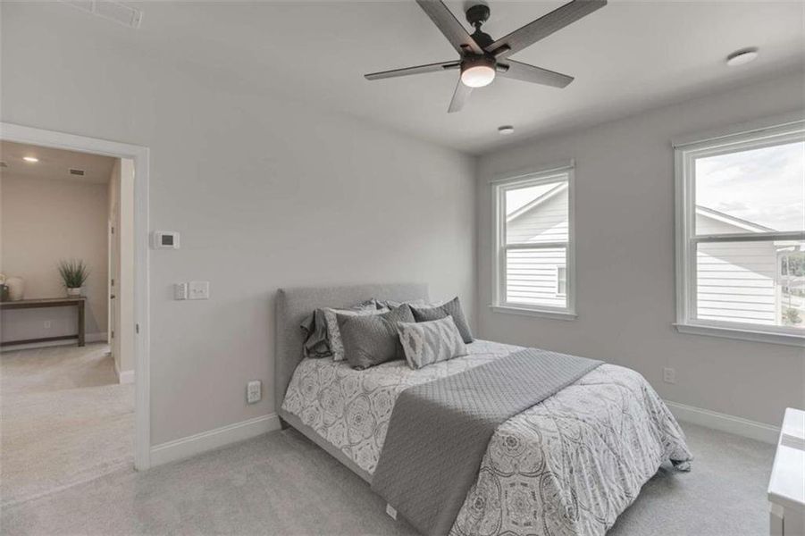 Furnished interior view inside a new home in Overlook at Lanier, Buford (Image 15).