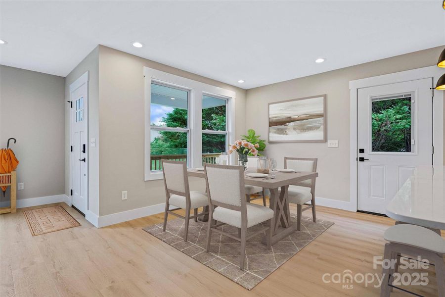 Furnished interior view inside a new home in , Asheville (Image 5).