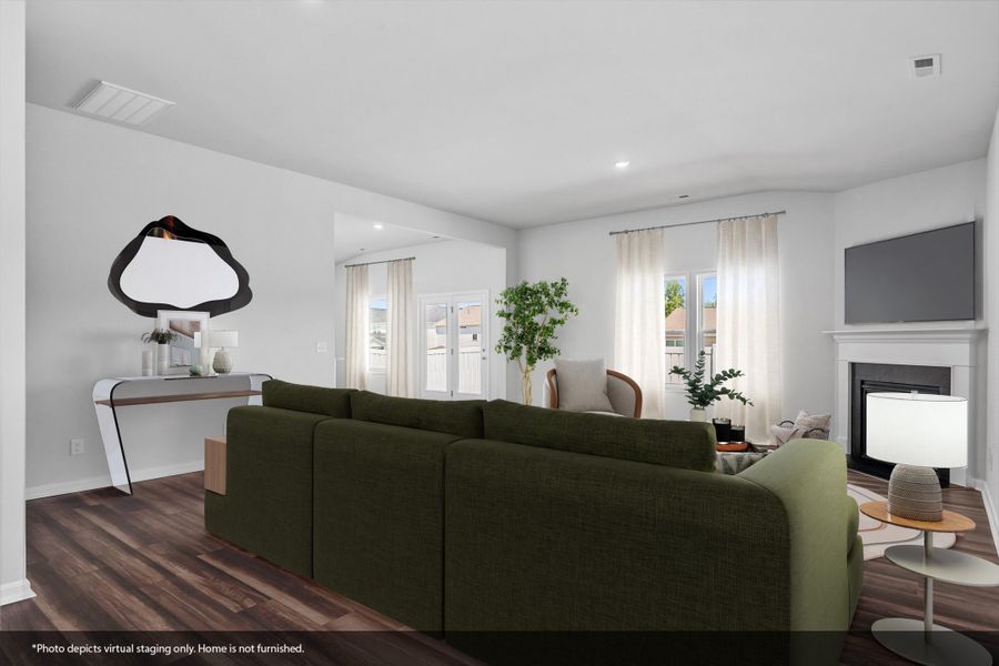 Furnished interior view inside a new home in Hanes Lake, Winston-Salem (Image 8). Furnished interior view inside a new home in Hanes Lake, Winston-Salem (Image 8).