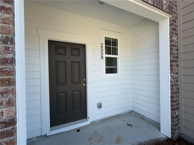 Exterior details and patio area of a home in , Atlanta (Image 3). Exterior details and patio area of a home in , Atlanta (Image 3).
