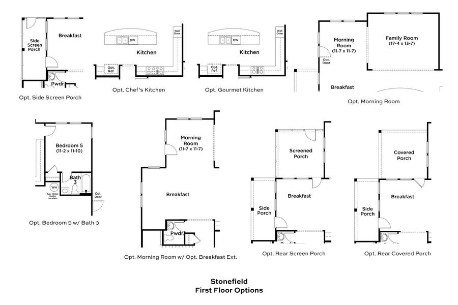 2D floor plan layout for the Stonefield by DRB Homes in Reserve at Crowthorne, Zebulon, NC (Image 5). 2D floor plan layout for the Stonefield by DRB Homes in Reserve at Crowthorne, Zebulon, NC (Image 5).