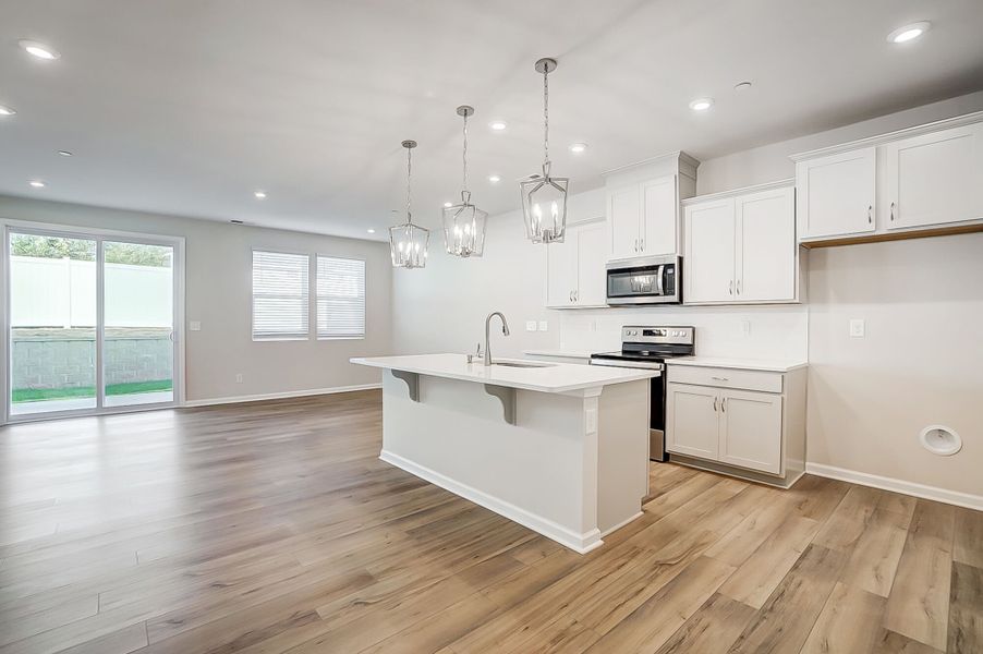 Kitchen and gathering room