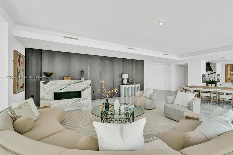 Furnished interior view inside a new home in The Estates at Acqualina, Sunny Isles Beach (Image 19). Furnished interior view inside a new home in The Estates at Acqualina, Sunny Isles Beach (Image 19).