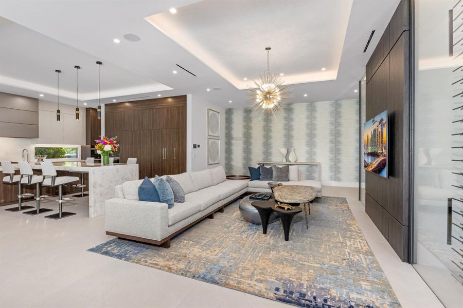 Furnished interior view inside a new home in , Boca Raton (Image 52).