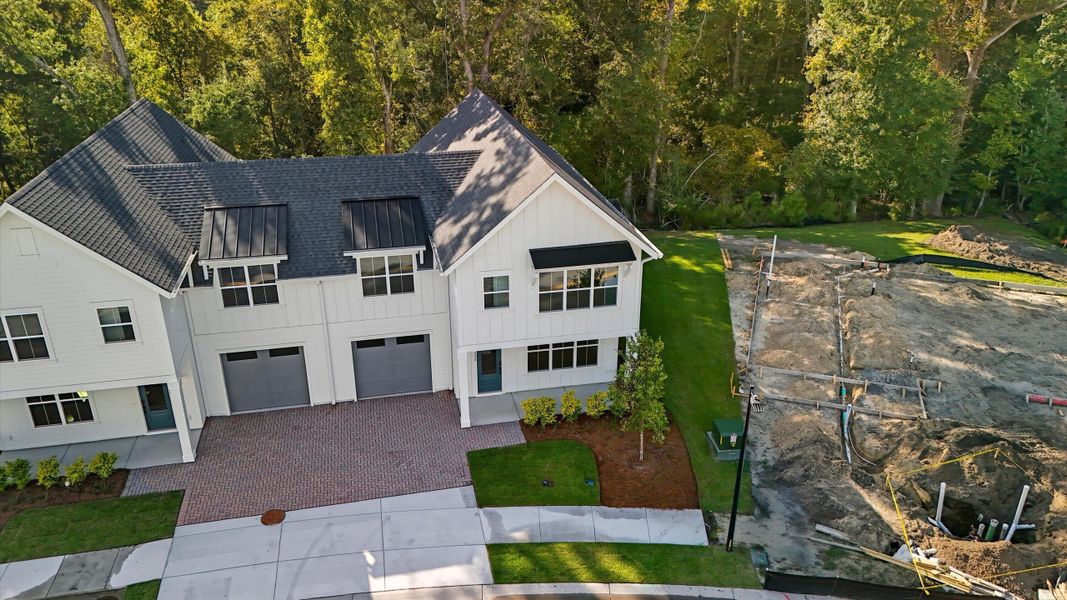 Front exterior of a new home in Hayes Park, Johns Island, SC, highlighting curb appeal (Image 22).
