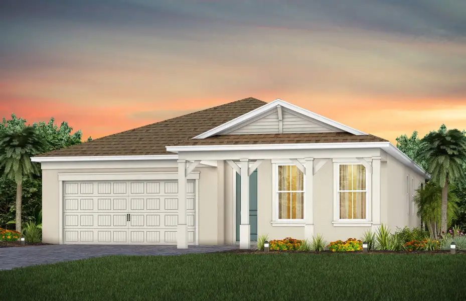 Representative exterior photo of a completed home built from the Coral by Pulte Homes in Hilliard Isle, Kissimmee, FL (Image 12).