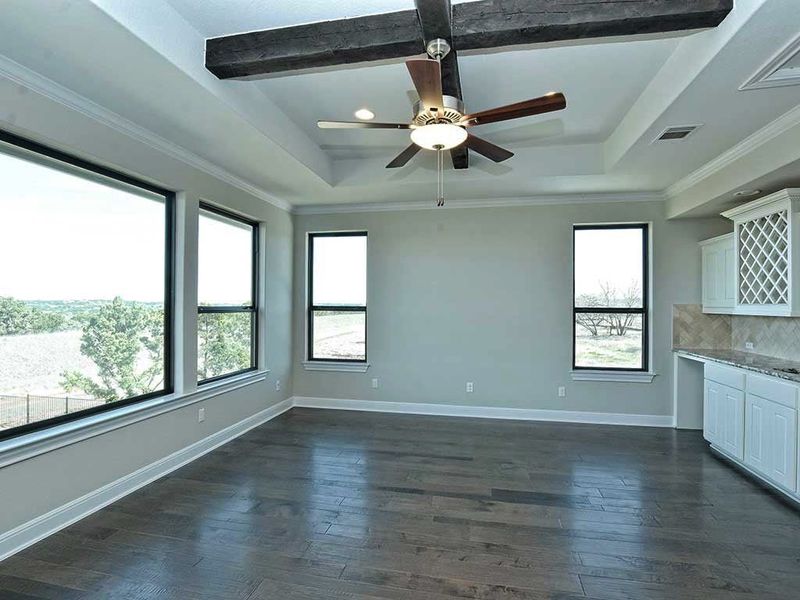 Image 191 representing the Santa Barbara II by Giddens Homes in Scofield Farms Estates, Georgetown, TX.