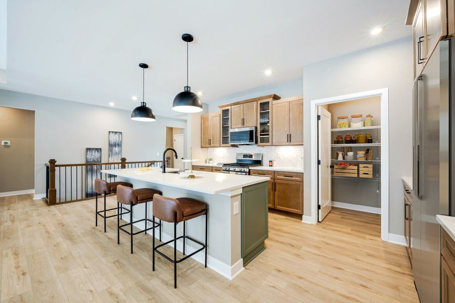 Representative furnished interior of a home built from the Morgan by Fischer Homes in Easton Park, Dallas (Image 17).