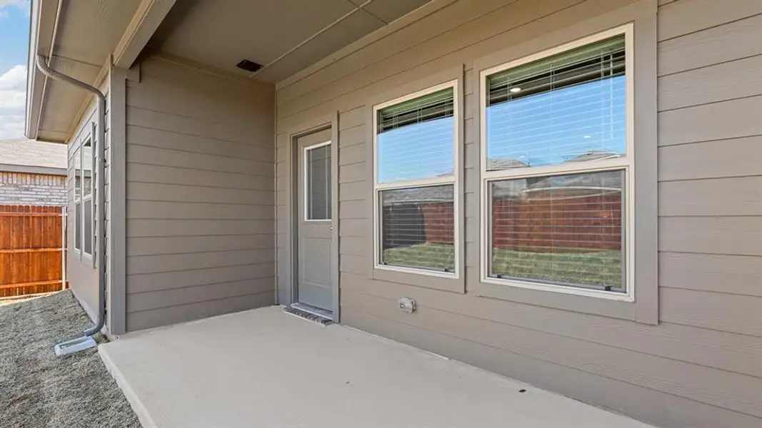 Exterior details and patio area of a home in Springhill South, Boyd (Image 2). Exterior details and patio area of a home in Springhill South, Boyd (Image 2).