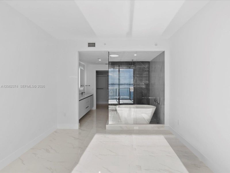 Furnished interior view inside a new home in , Miami (Image 11).