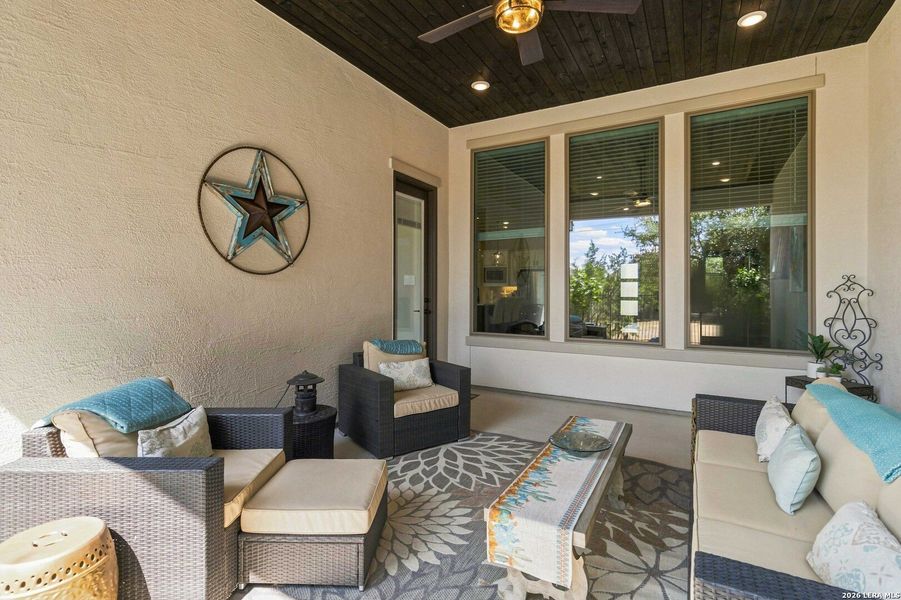 Exterior details and patio area of a home in Ventana - 60', Bulverde (Image 20). Exterior details and patio area of a home in Ventana - 60', Bulverde (Image 20).