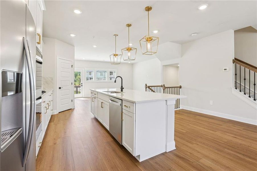 Furnished interior view inside a new home in Hemingway - Highland Series, Cumming (Image 11). Furnished interior view inside a new home in Hemingway - Highland Series, Cumming (Image 11).