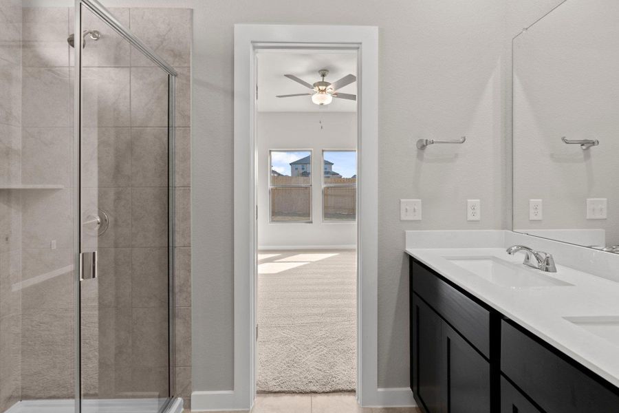 Primary Bath retreat with dual vanities