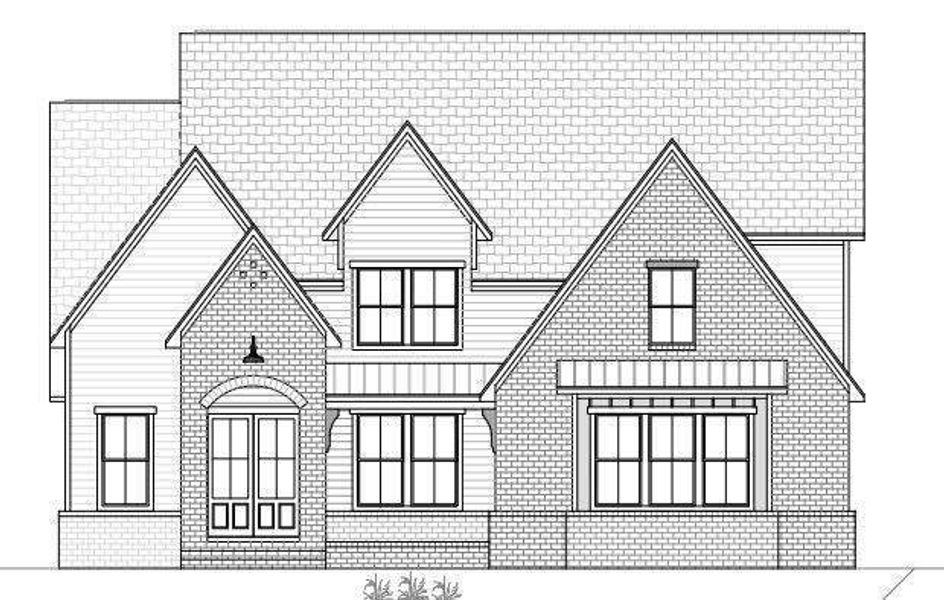 Exterior rendering of this home design in , Cumming, GA (Image 4).