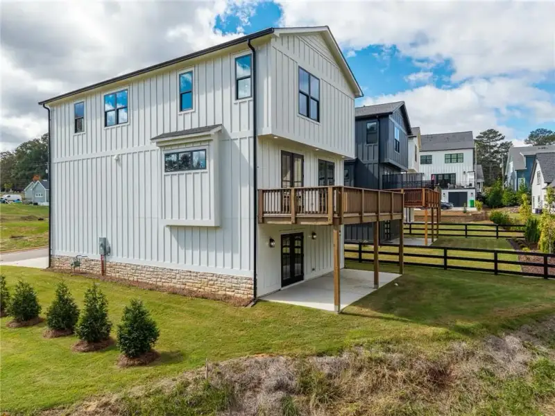 Exterior details and patio area of a home in , Ball Ground (Image 3).