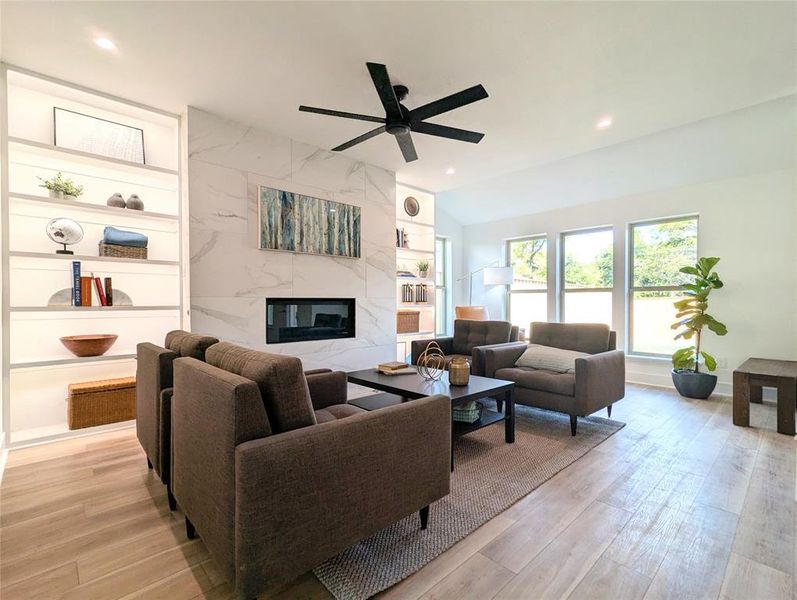 Furnished interior view inside a new home in , Dallas (Image 4).