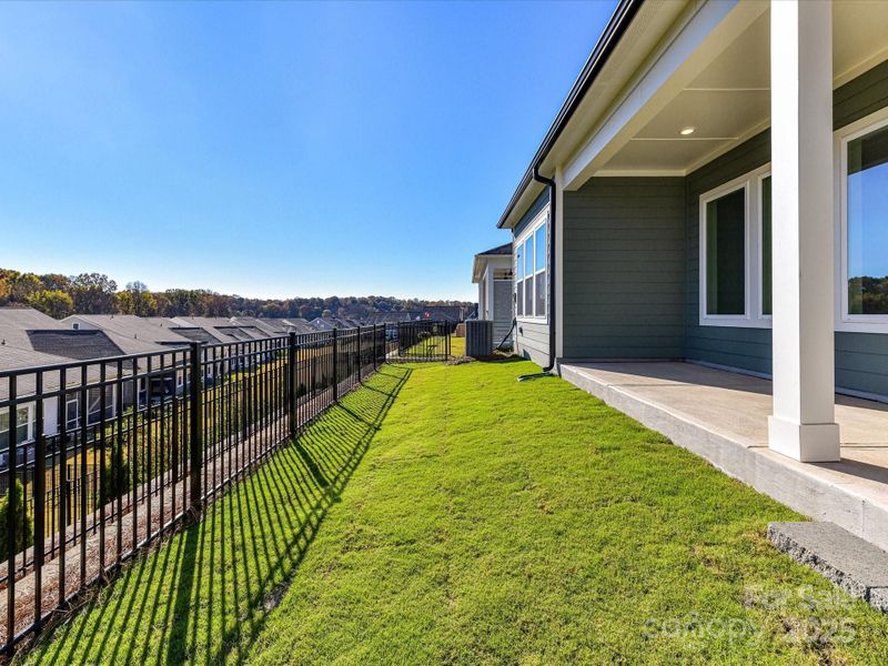Exterior details and patio area of a home in Encore at Streamside - Classic Series, Waxhaw (Image 23).