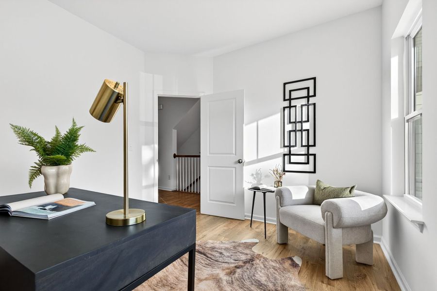 Furnished interior view inside a new home in Edgewater - Lakeview Point, Lancaster (Image 12). Furnished interior view inside a new home in Edgewater - Lakeview Point, Lancaster (Image 12).