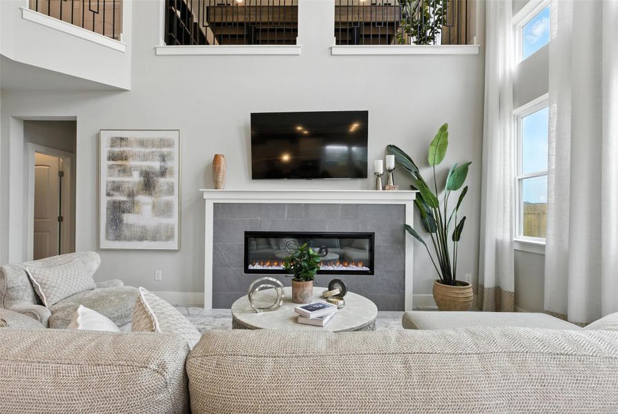Furnished interior view inside a new home in Enclave at Cele, Pflugerville (Image 27).