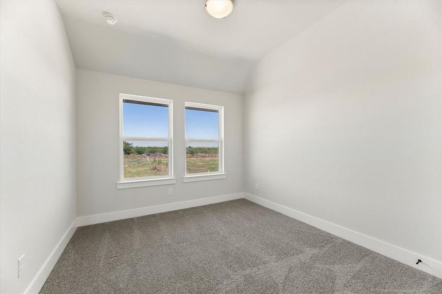 One of two nicely sized secondary bedrooms in our Alexander plan.