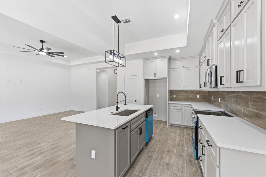 Furnished interior view inside a new home in , Huffman (Image 6).