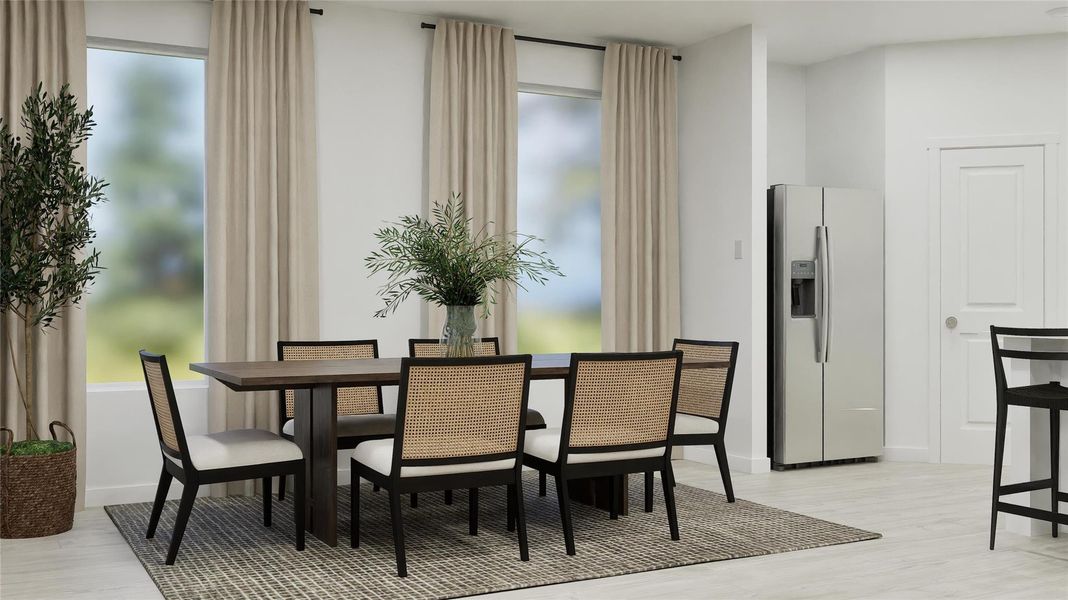 Furnished interior view inside a new home in Waterstone: Classic Collection, Kyle (Image 11).