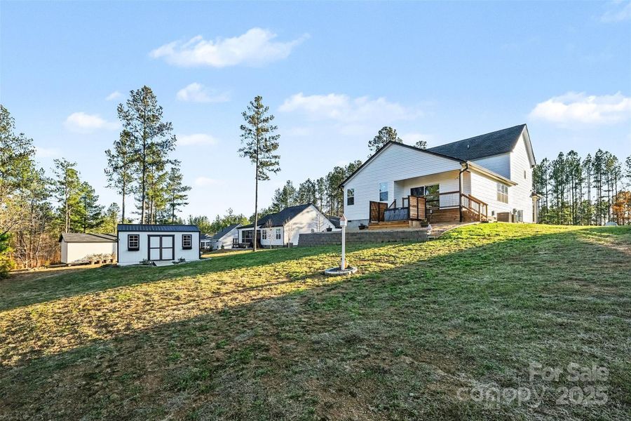 Exterior details and patio area of a home in , Clover (Image 24).