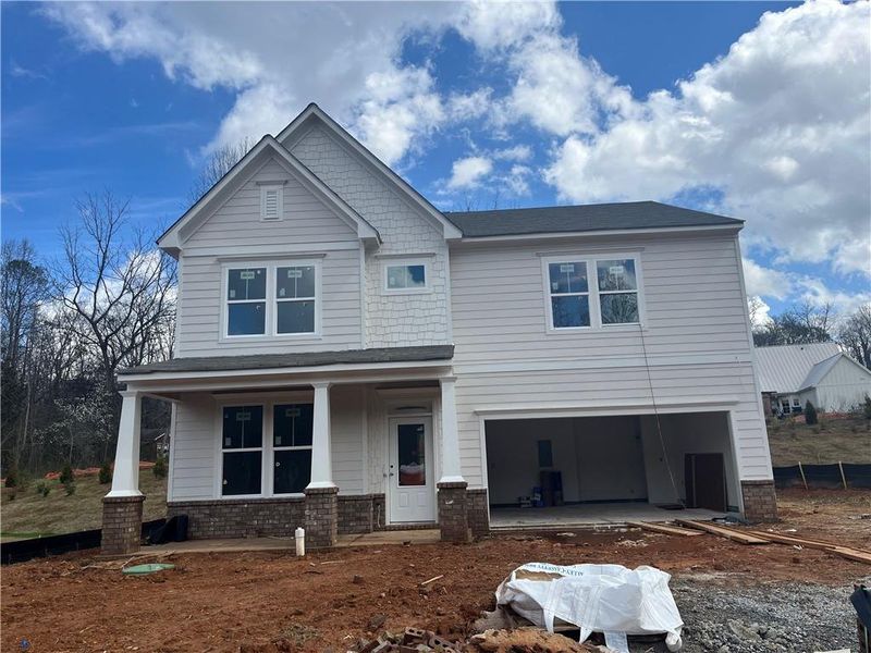 In-progress construction of a new home in , Canton, GA (Image 42).