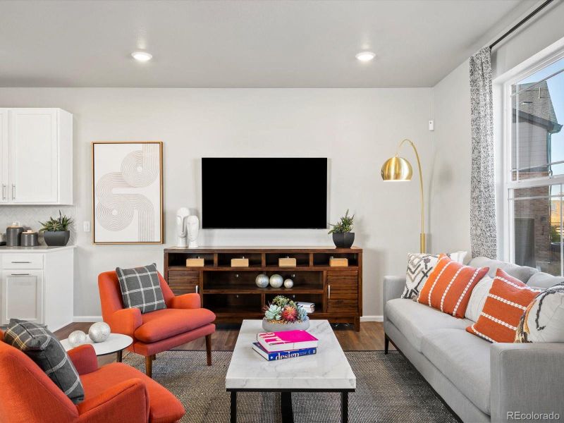 Furnished interior view inside a new home in , Aurora (Image 10).