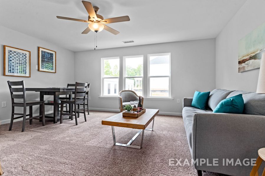 Representative furnished interior of a home built from the The Ash by Davidson Homes LLC in Retreat at North Main, Lillington (Image 18).