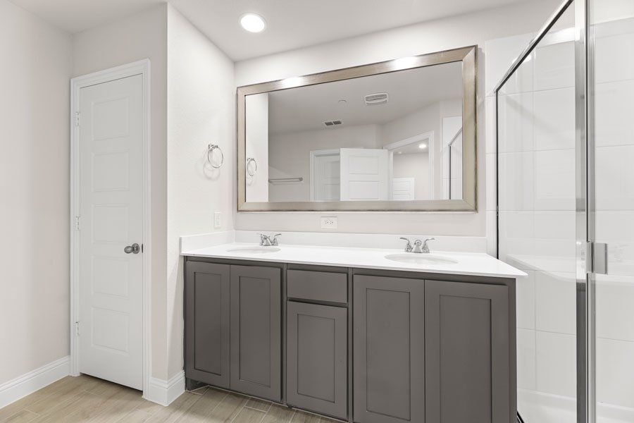 Representative exterior photo of a completed home built from the Buchanan by Impression Homes in Timber Ridge, Corinth, TX (Image 17). Representative exterior photo of a completed home built from the Buchanan by Impression Homes in Timber Ridge, Corinth, TX (Image 17).