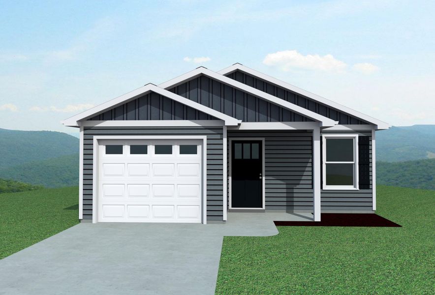 Representative exterior photo of a completed home built from the Kline by Enchanted Homes in Arcadia Village, Spartanburg, SC (Image 19). Representative exterior photo of a completed home built from the Kline by Enchanted Homes in Arcadia Village, Spartanburg, SC (Image 19).