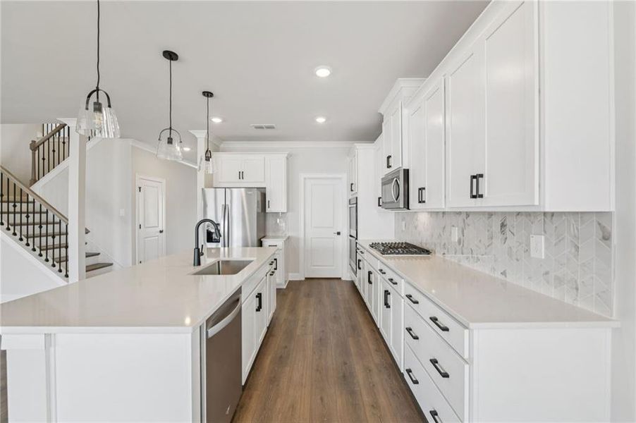 Furnished interior view inside a new home in River Pointe, Monroe (Image 9).