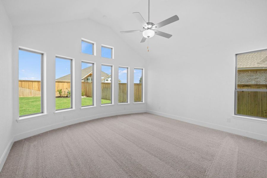 Spacious, unfurnished interior of a new home in Bridgeland, Cypress (Image 21).
