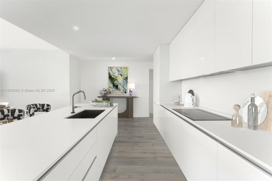 Furnished interior view inside a new home in Aria Reserve, Miami (Image 12).