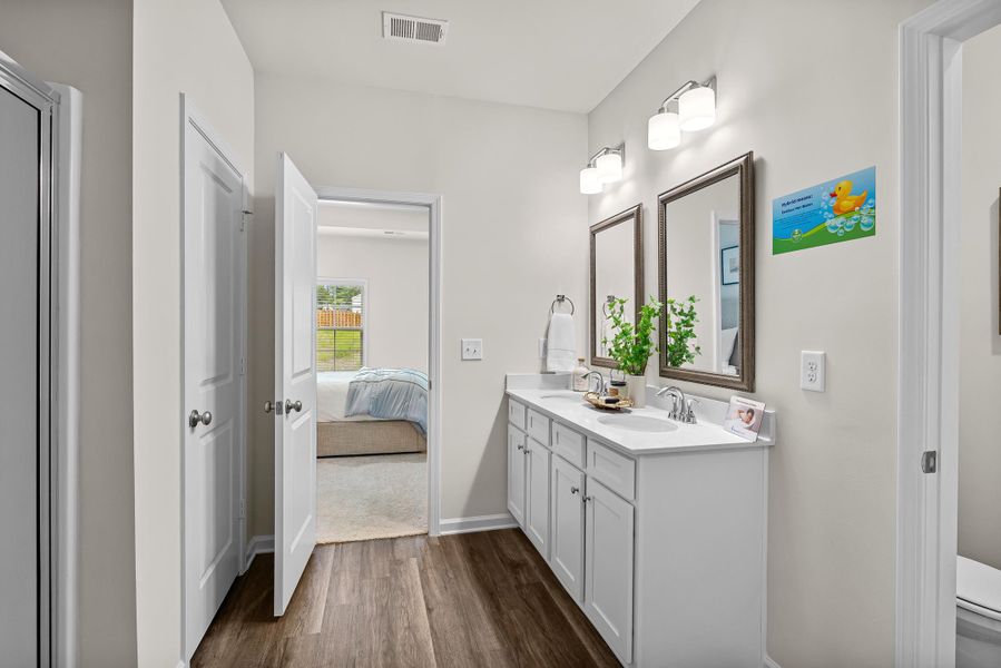 Furnished interior view inside a new home in , Yemassee (Image 9).