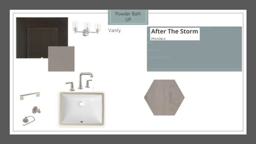 Sample of building materials used in homes in Rio Vista at Kelly Ranch, Aledo (Image 29).