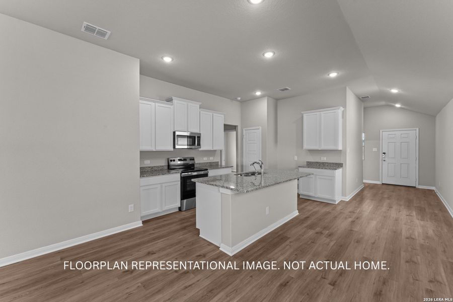 Furnished interior view inside a new home in Meadows at Clear Springs, New Braunfels (Image 10).