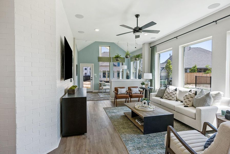 Furnished interior view inside a new home in Prairieland Village 40' Homesites, Cypress (Image 20). Furnished interior view inside a new home in Prairieland Village 40' Homesites, Cypress (Image 20).